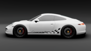 Porsche 911 Carrera Seitenstreifen Aufkleber