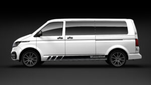 Seitenstreifen Zierstreifen passen für VW T6.1, T6, T5, Multivan, Bulli