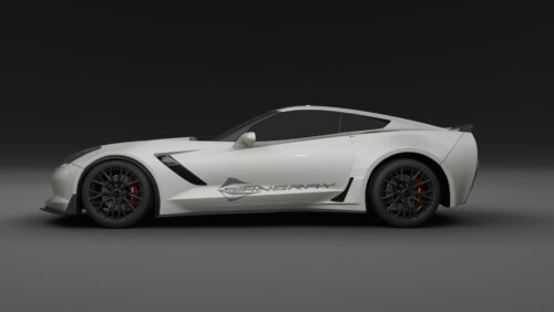 Corvette C7 - Stingray - Seitenstreifen Aufkleber Dekor Set - 2049
