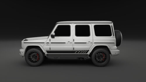 Mercedes Benz G Klasse, Edition 1, AMG 63 Look Seitenstreifen Aufkleber Set
