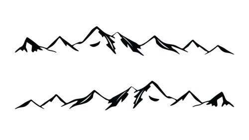 VW T7 Transporter (2025) - Feine Berge,Seitenstreifen, Aufkleber, Dekor, Sticker Set - Image 2